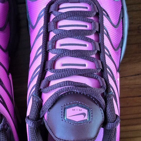 Nike Air Max Plus TN Womens 8.5 Pink Burgundy Tuned Air Sneakers Like New - Picture 11 of 14